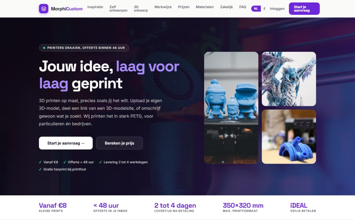 MorphiCustom op een laptop